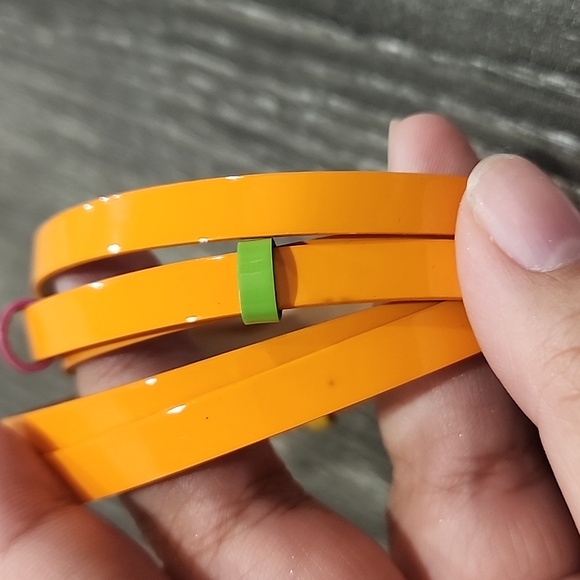 Swatch Fun Colourful Patent Leather Wrap Bracelet - Picture 2 of 5